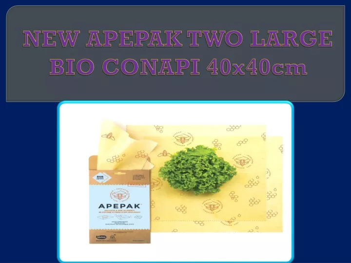 new apepak two large bio conapi 40x40cm