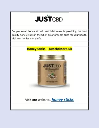 Honey sticks | Justcbdstore.uk0