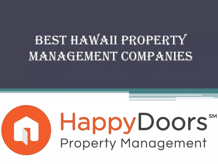 best hawaii property management companies