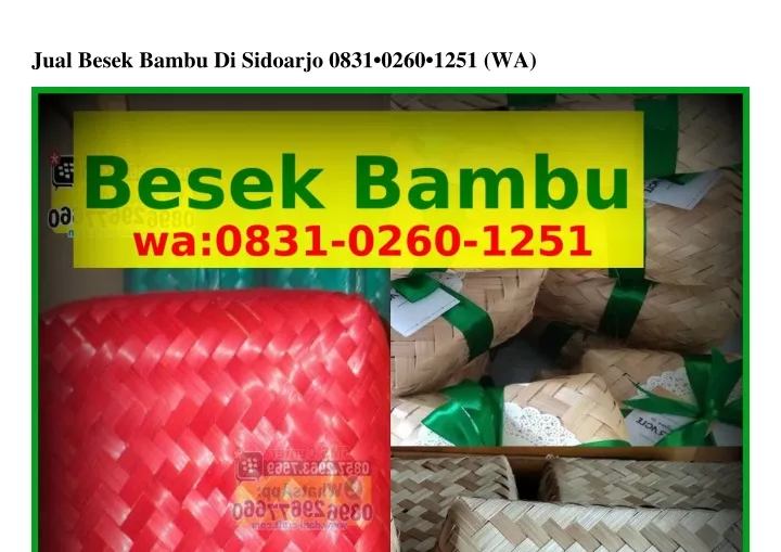 jual besek bambu di sidoarjo 0831 0260 1251 wa