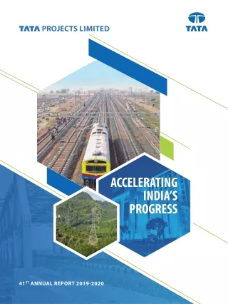 TATA PROJECT LTD. ANNUAL REPORT 2019-2020