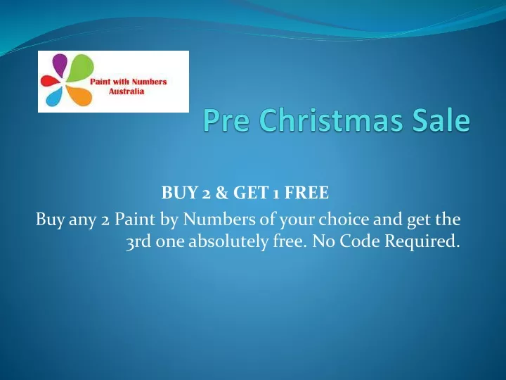 pre christmas sale