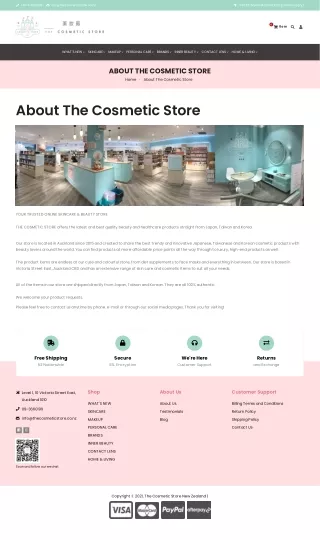 Online cosmetics store in NZ