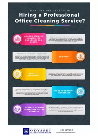 What are the benefits of hiring a professional office cleaning service