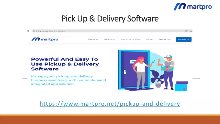 pick up delivery software