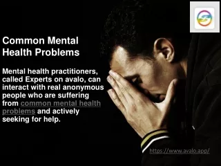 Common Mental Health Problems