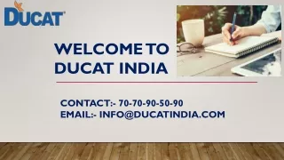 welcome to ducat india