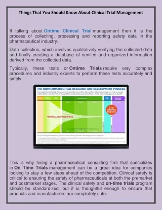 Things That You Should Know About Clinical Trial Management