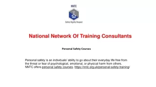 national network of training consultants