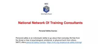 national network of training consultants