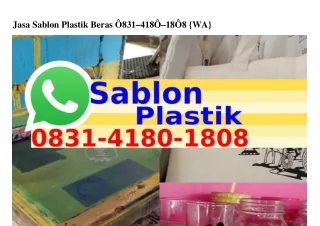 Jasa Sablon Plastik Beras ౦83I•4I8౦•I8౦8[WA]