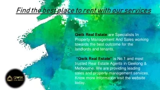 Find the best place to rent with our services
