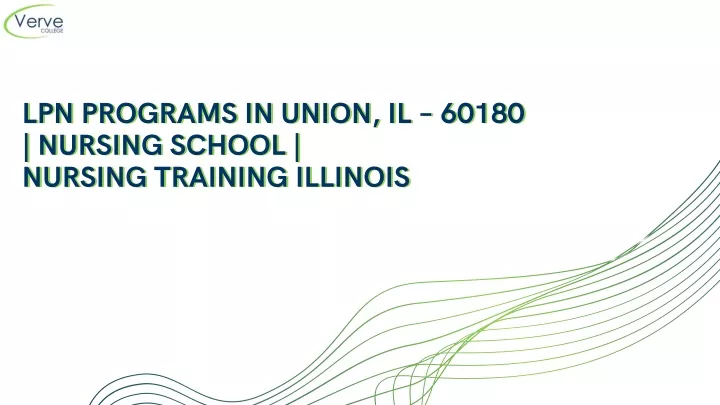 lpn programs in union il 60180 nursing school
