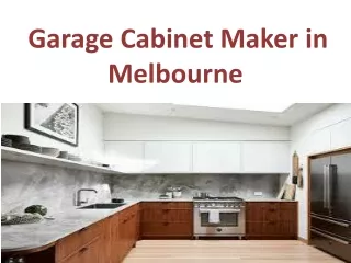Garage Cabinet Maker in Melbourne