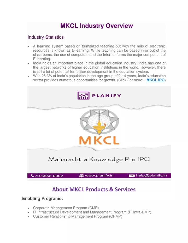 mkcl industry overview