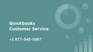 Quickbooks Customer Service  1 877-948-5867