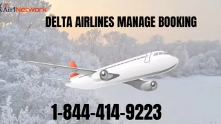Delta Airlines Manage My Booking |1-844-414-9223| Online Reservations
