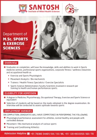 M.SC. SPORTS & EXERCISE SCIENCES