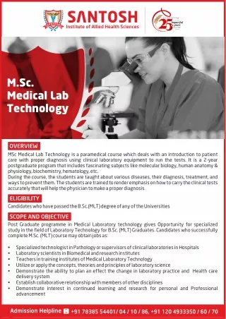 MSc Medical Lab Technology