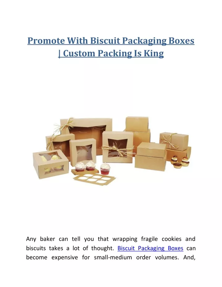 promote with biscuit packaging boxes custom