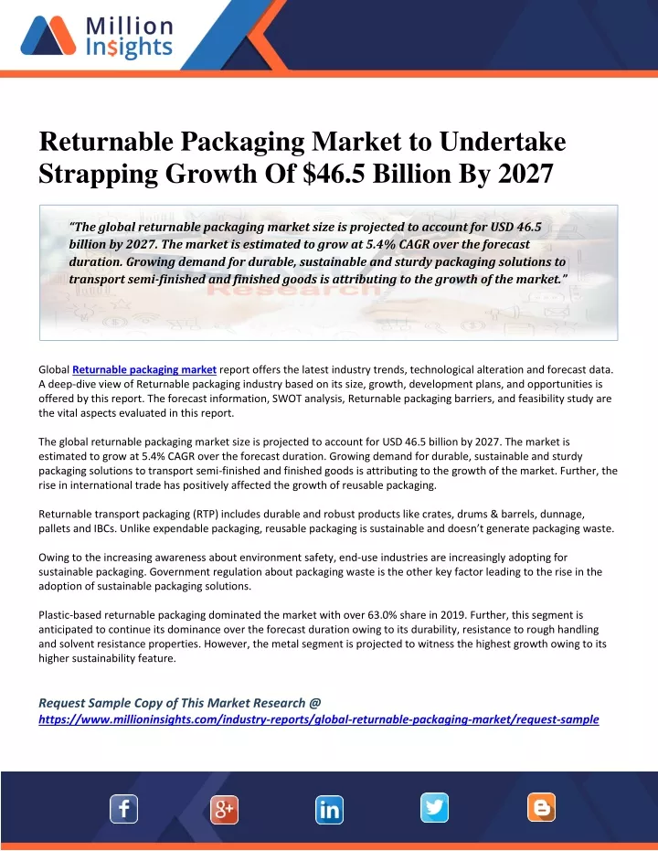 returnable packaging market to undertake