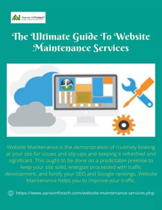 The Ultimate Guide To Website Maintenance-aaravinfotech.com_