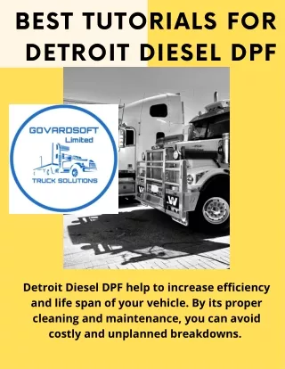 Buy the best Tutorial for Detroit Diesel Dpf