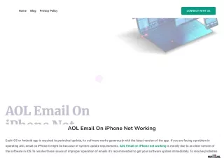 AOL Email on iPhone not working