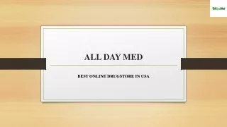 Buy Generic Medicine Online - All Day Med