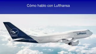 c mo hablo con lufthansa