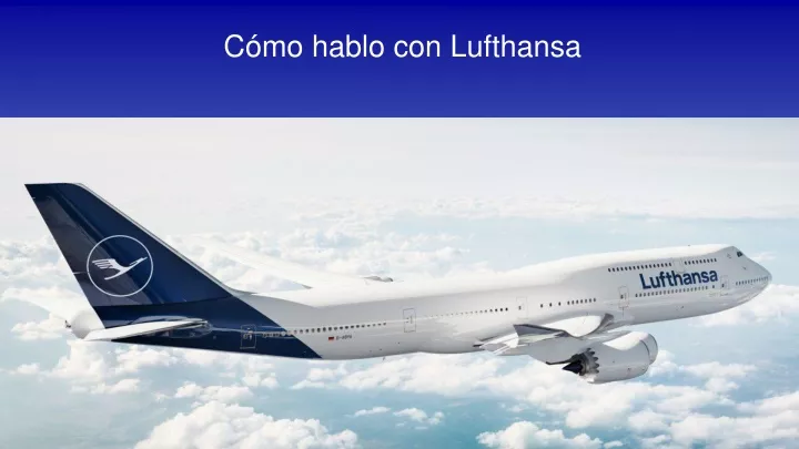 c mo hablo con lufthansa