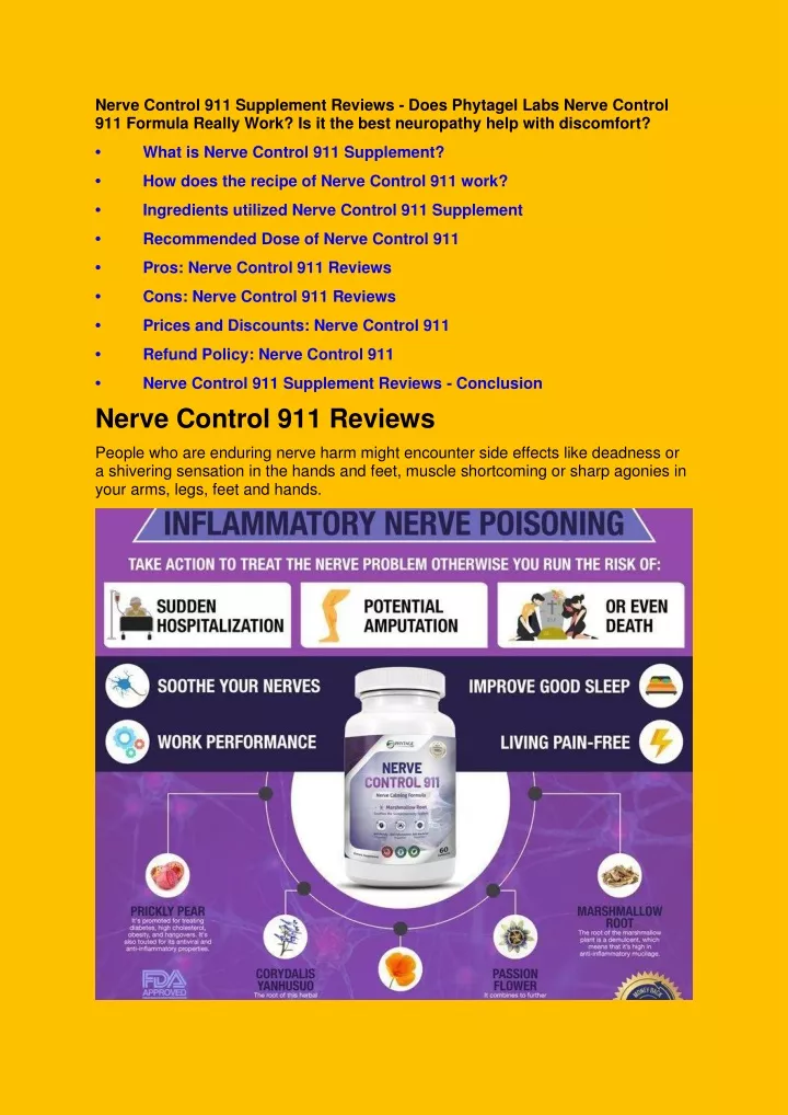 nerve control 911 supplement reviews does