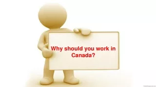 Why should you work in Canada