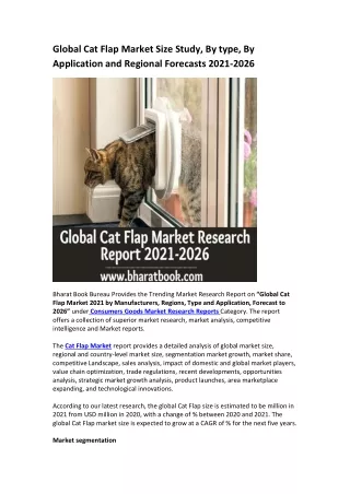 global cat flap market size study by type