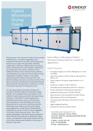 Hybrid Microwave Dyring Ovens