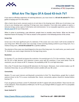 iffalcon smart tvs a subsidiary of tcl corporation