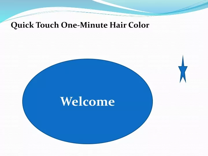 quick touch one minute hair color