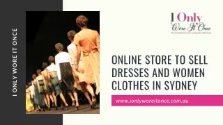 Online Store To Sell Dresses and Women Clothes in Sydney