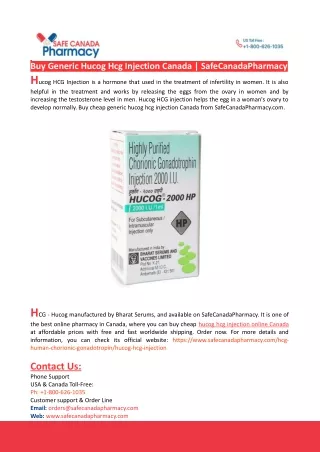 buy generic hucog hcg injection canada