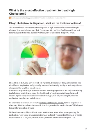 what is the most effective treatment to treat