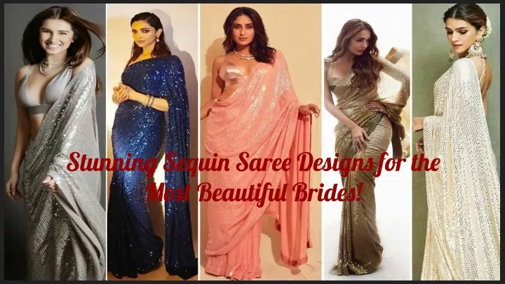 stunning sequin saree designs for the most