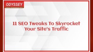 SEO Tweaks To Skyrocket Your Website Traffic | Search Engine Company Delhi
