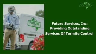 Get The Best Termite Control Services From Future Services, Inc