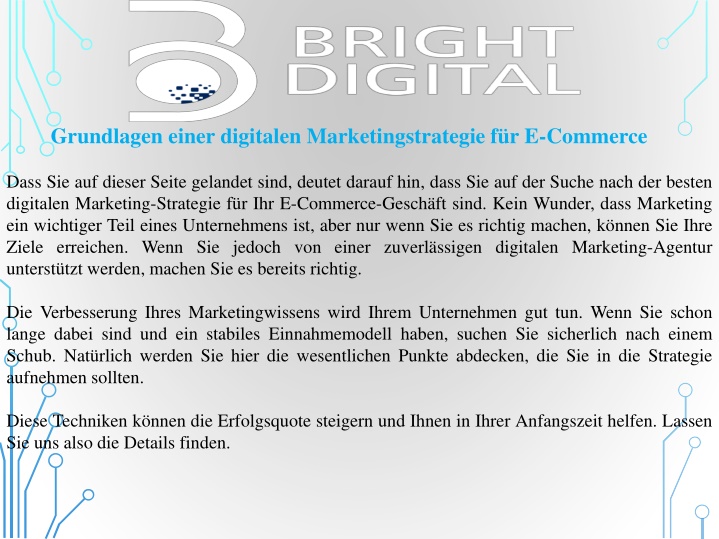 grundlagen einer digitalen marketingstrategie