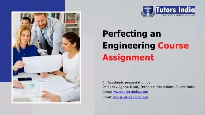 perfecting an engineering course assignment