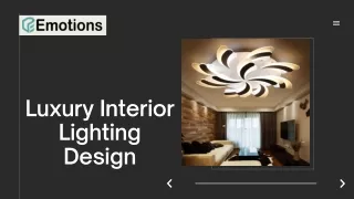 Modern luxury interior Led lighting Design