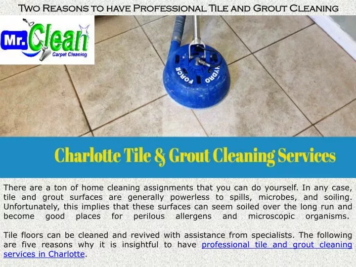 two reasons to have professional tile and grout
