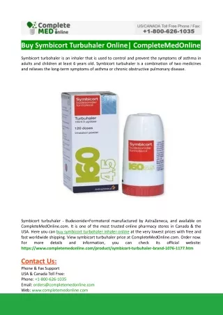 Buy symbicort turbuhaler Online