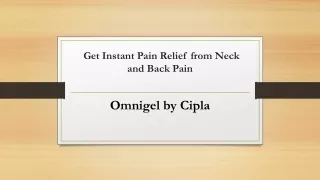 Get Instant Pain Relief from Neck and Back Pain