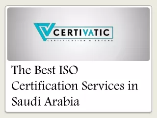 The Best ISO Certification Services in Saudi Arabia